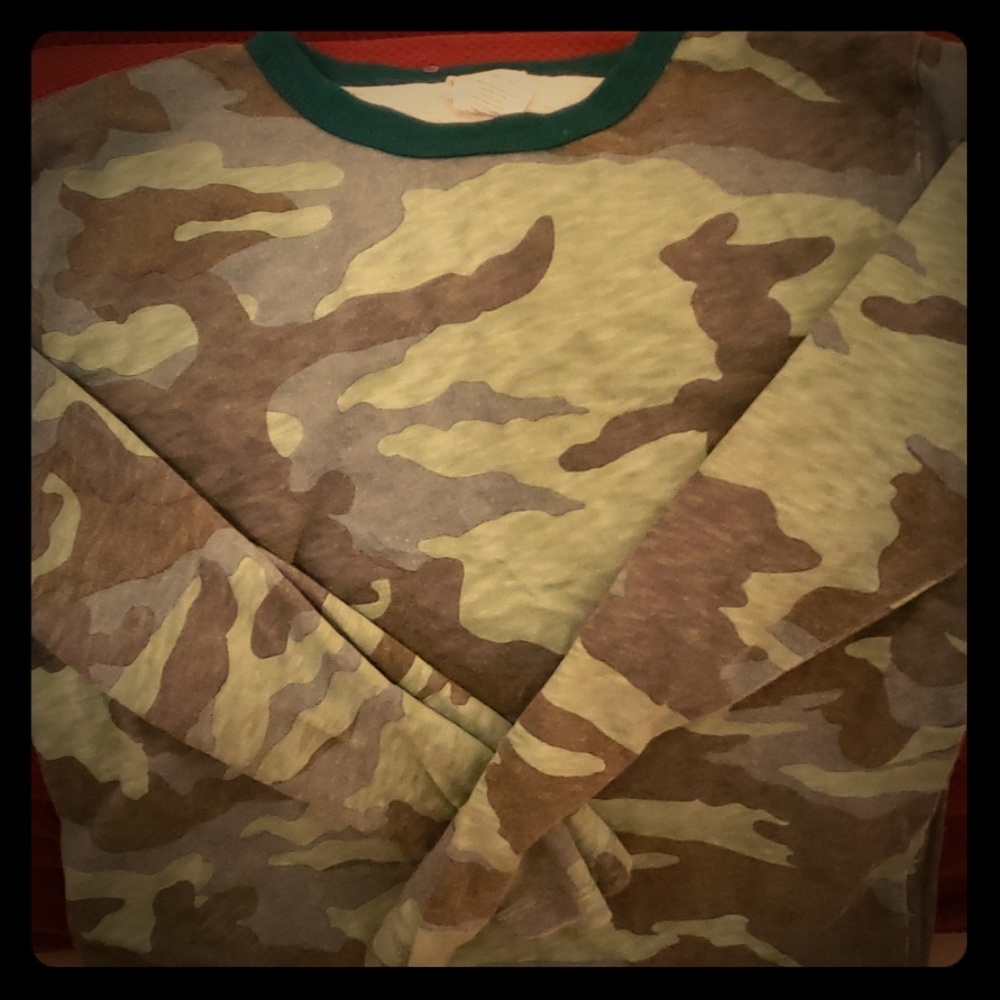 Boys camo long sleeve T